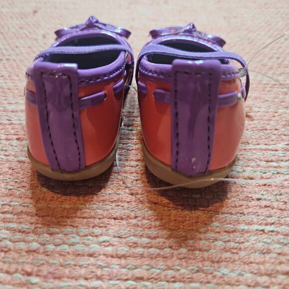 NWOT Ositos Pink and Purple Ballet Flats baby shoes - Picture 2 of 5
